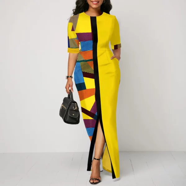 2022 African Dresses for Women printing African Clothes Plus Size Summer Printed Long Africa Dress ladies clothes