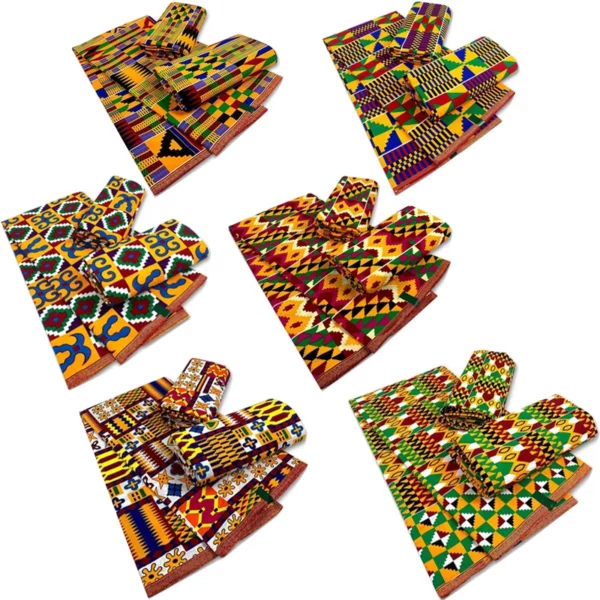 2025 Guaranteed Real Kente Wax Africain Ankara Print Batik Fabric Top Tissu Ghana Patchwork Sewing Wedding Dress Craft DIY Pagne