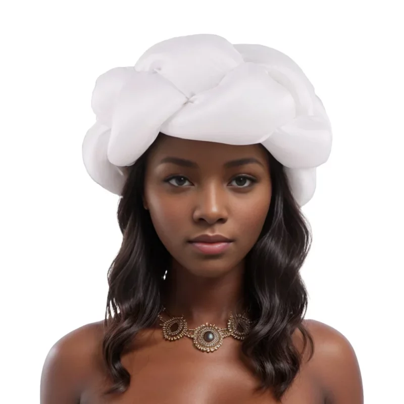 Summer Autumn Fashion African Men Solid Color Headtie Hats African Headband Dashiki African Accessories - Image 5
