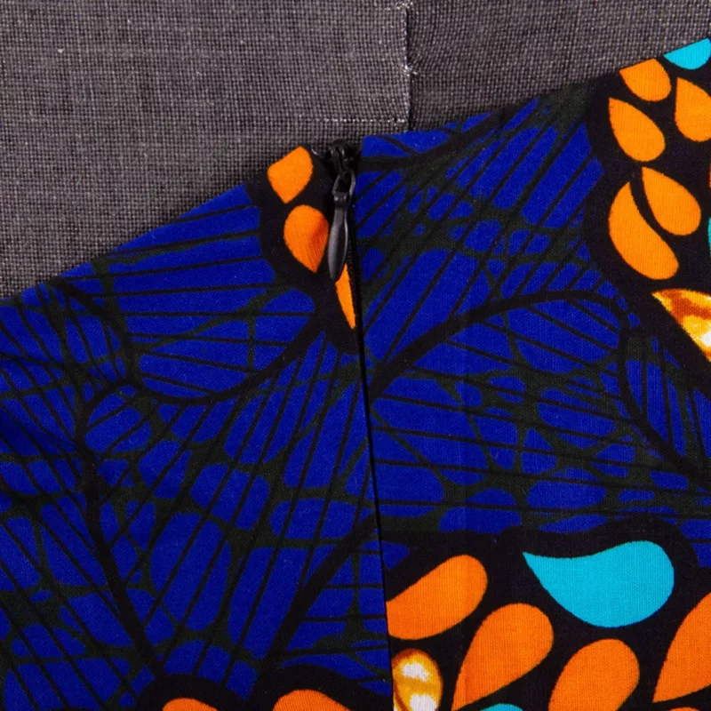African 2 Piece Set for Women Crop Top + Print Skrit Set Ankara Clothing Dashiki Outfits Blouse Shirt Midi Skirt Casual S1926100 - Image 6