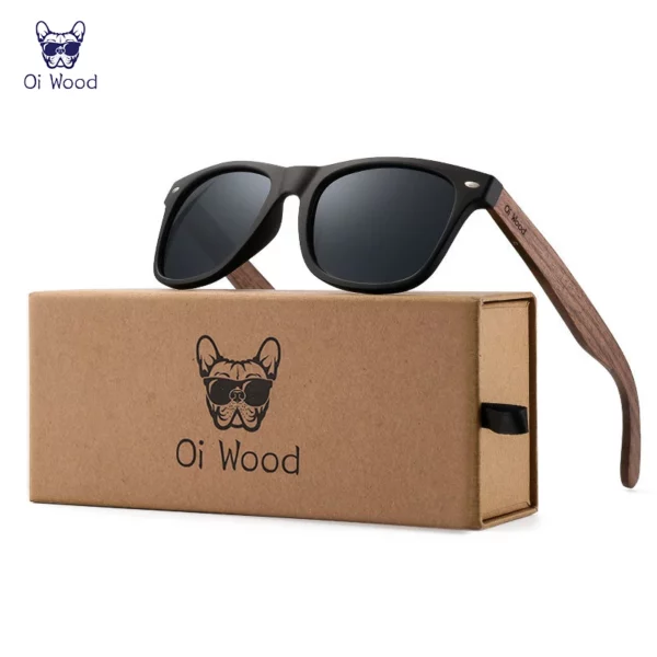 Oi Wood Brand Natural Wooden Sunglasses Men Polarized Fashion Sun Glasses Original Wood Oculos De Sol Masculino New TR90 Frames