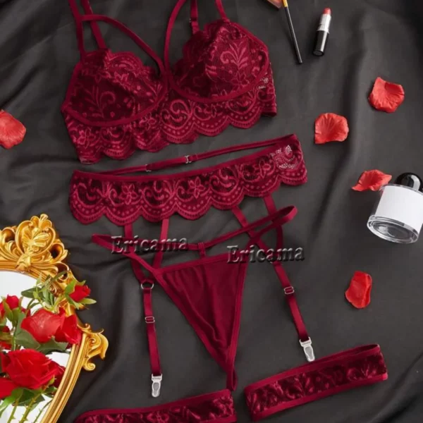 Erotic Sexy Lace Bra And Panty Set Underwear Transparent Bra Exotic Sets Sexy Thong Woman Porn Fancy Sensual Luxury Lingerie