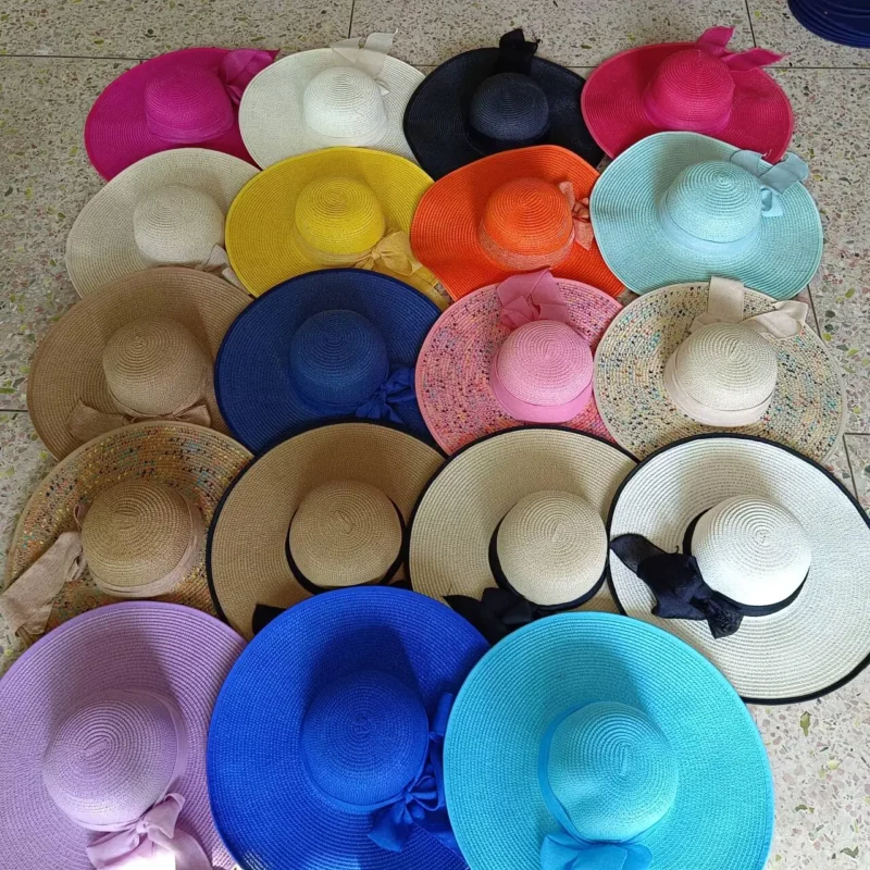Beach Foldable Straw Hat uv protection Sun Hat Large Brim Outdoor Travel Holiday Foldable Beach Hat sombrero para sol mujer - Image 5