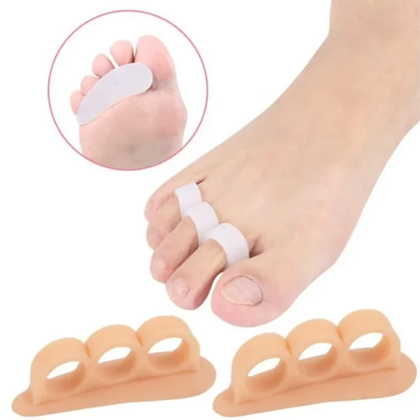 1 paar Siliconen Gel Hamer Teen Stijltang & Corrector voor Gekrulde Tenen Corrector Voeten Voet Pijnbestrijding Separator Gel Ondersteuning Pad