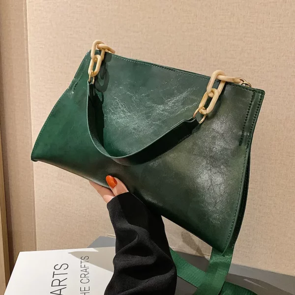 2024 Nieuw Design Handtassen Dames Schoudertas Zacht Synthetisch Leer Crossbody Grote Capaciteit Mode Vrouwelijke Onderarmtassen