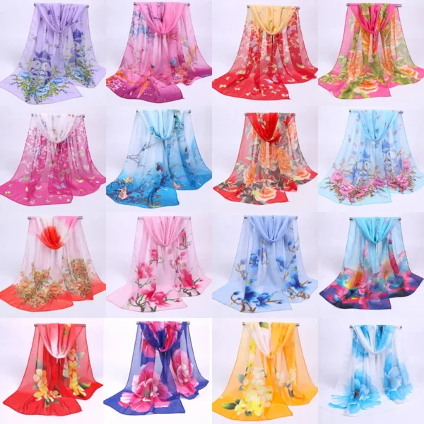 160*50cm Multi-stijl Vakantie cadeau Selling chiffon gestreepte sjaal wilde mode sjaal zonnebrandcrème print bloemen sjaal sjaals