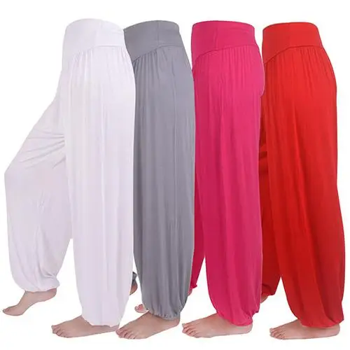 Womens comfortabele harem losse lange broek buikdans Boho sport brede broek vrouwen harem lange broek buikdans Boho broek