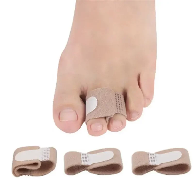 Stof Teen Vinger Stijltang Hamer Teen Hallux Valgus Corrector Bandage Teen Separator Spalk Wraps Voet Brancard Care Tool
