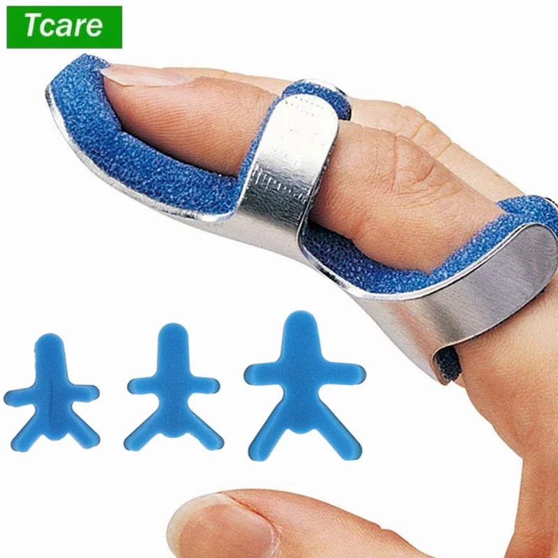 Tcare Medische Vinger Spalk Brace Kikker Phalanx Houding Corrector Aluminium Vinger Beschermen Ondersteuning Herstel Letsel Smeedbare Riem