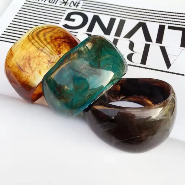 Modieuze onregelmatige armbanden met marmerpatroon voor damesarmbanden voor dames