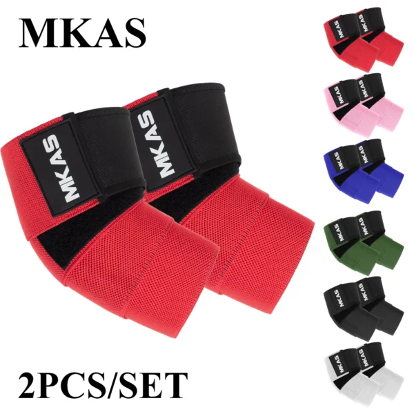 2 Stuks Nieuwe Premium Elleboogbeschermers Wrap Elleboogband Bandage Brace Ondersteuning Gym Fitness Sport Protecter Pad Voor Gewichtheffen bankdrukken