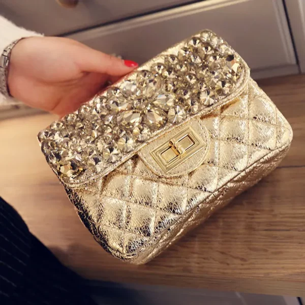 2024 Klassieke Veelzijdige Luxe High-end Diamond Lattice Avondtasje Raster Crack Handgemaakte Schouder Ruit Tas Handtassen