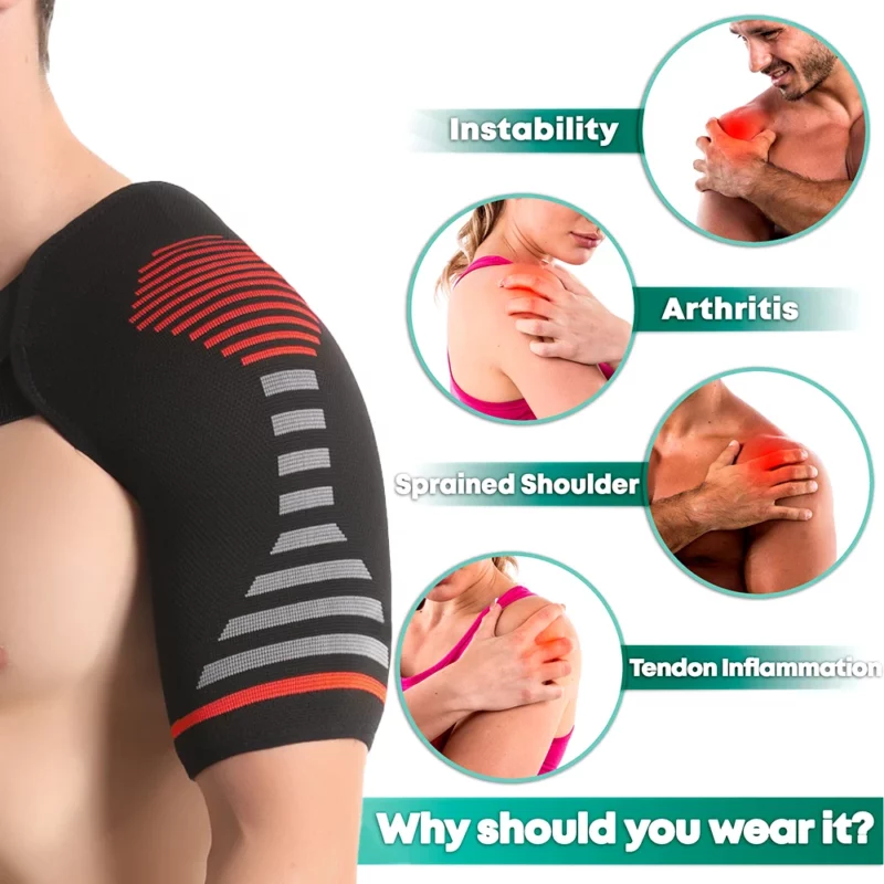 Compressie schouderbrace | Orthopedische schouderbrace voor heren en dames | Gescheurde rotatormanchet, dislocatie, andere schouderblessures - Image 4