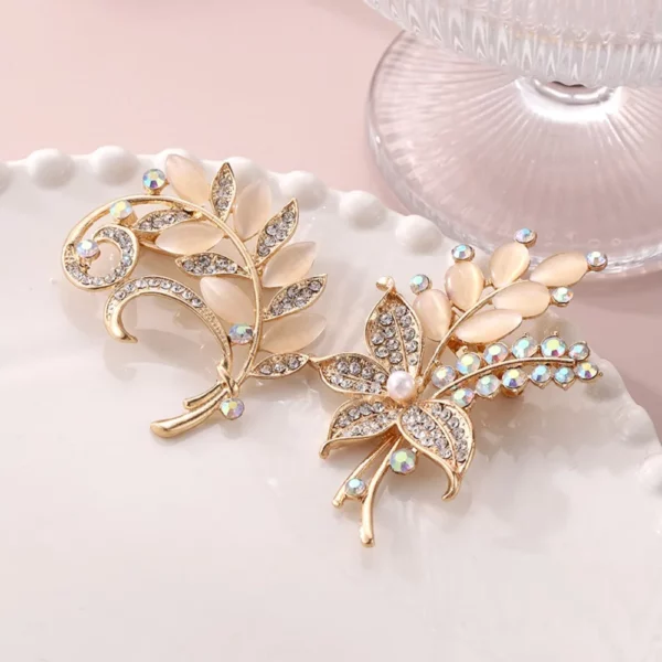 Esthetische Hoofddoek Broche/Parel Broche Strass Broche/Vlinder Broche Anti-Glare Legering Broche Hoofddoek Accessoires