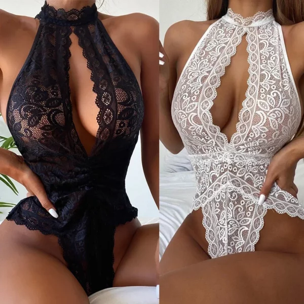 Sexy Lingerie Voor Seks Vrouw Porno Lingerie Erotische Holle Ondergoed Babydoll Vrouwelijke Kostuum Kanten Jurk Mujer Sexi Exotische