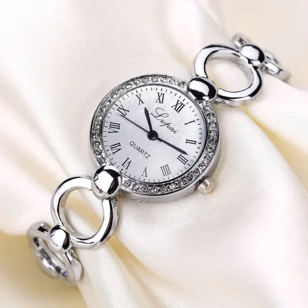 Vrouw armbandhorloge Hot Sale luxe luxe horloge roestvrij staal diamanten wijzerplaat Elegant zakelijk feest Wild Relogio Feminino