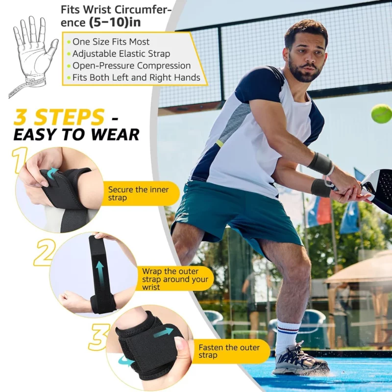 2-pack polscompressieriem polsbrace sportpolssteun voor fitness, gewichtheffen, tendinitis, carpaal tunnelartritis - Image 4