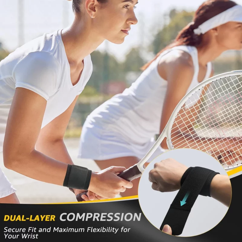 2-pack polscompressieriem polsbrace sportpolssteun voor fitness, gewichtheffen, tendinitis, carpaal tunnelartritis - Image 3