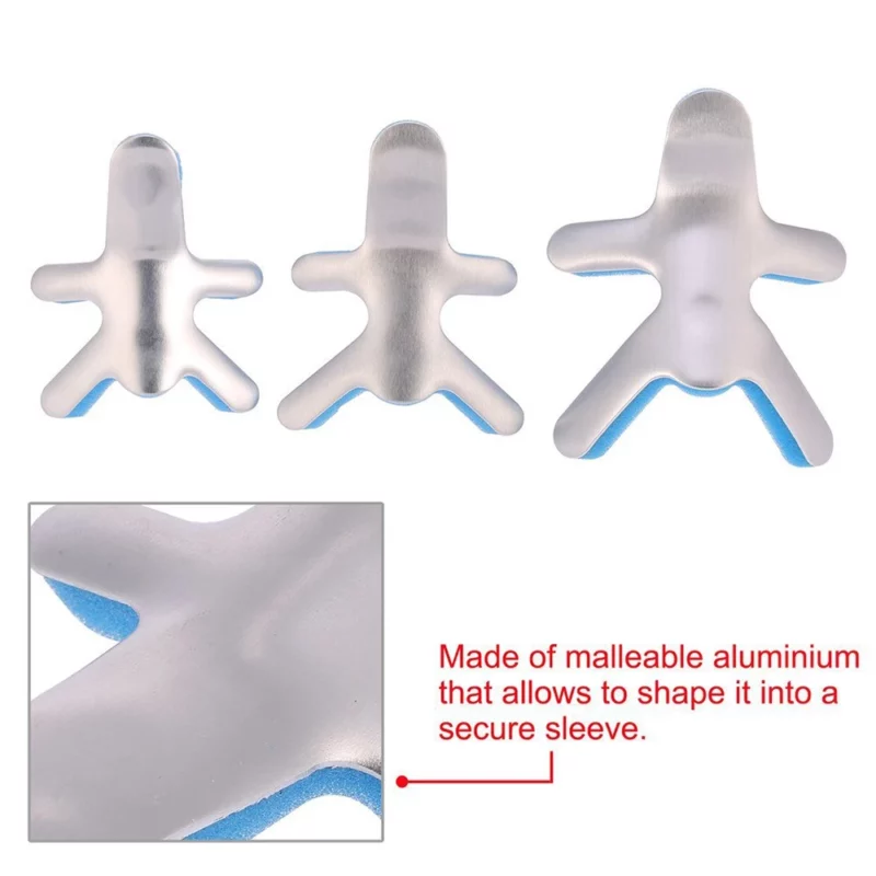 Tcare Medische Vinger Spalk Brace Kikker Phalanx Houding Corrector Aluminium Vinger Beschermen Ondersteuning Herstel Letsel Smeedbare Riem - Image 3