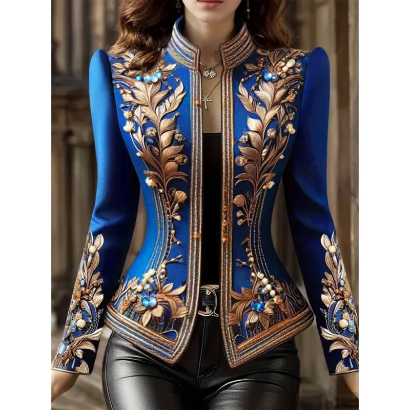 Chique elegante korte jas dames bovenkleding herfst nieuwe mode unieke super mooie high-end slanke blazers met lange mouwen jas tops - Image 2