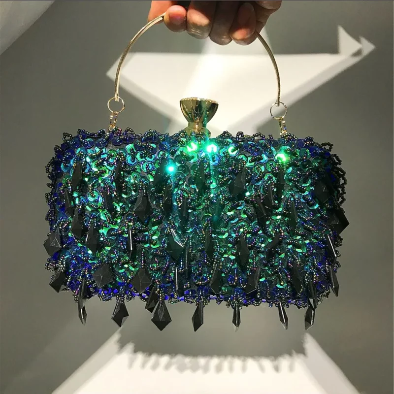 Crossbody Tassen Voor Dames 2023 Luxe Designer Fashion Party Handtassen Trendy Chain Cluth Sac De Luxe Femme Trouwtassen - Image 5