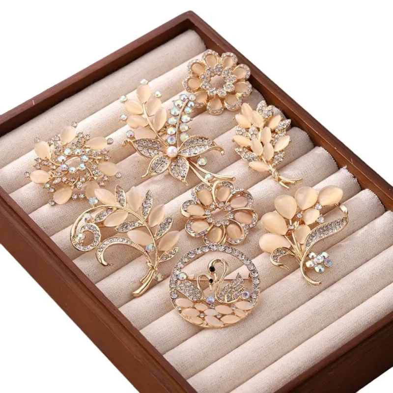 Esthetische Hoofddoek Broche/Parel Broche Strass Broche/Vlinder Broche Anti-Glare Legering Broche Hoofddoek Accessoires - Image 3