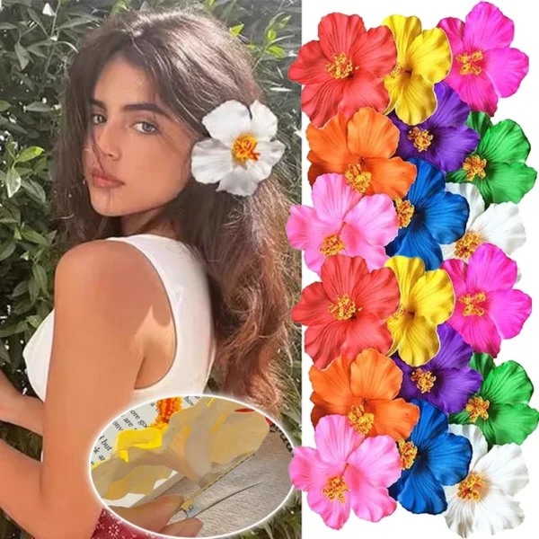 Plumeria Bloem Haarspeldjes Voor Vrouwen Haarspelden Meisjes Pony Kant Clips Bloem Barrette Hawaiiaanse Bruiloft Tas Hoed Accessoires
