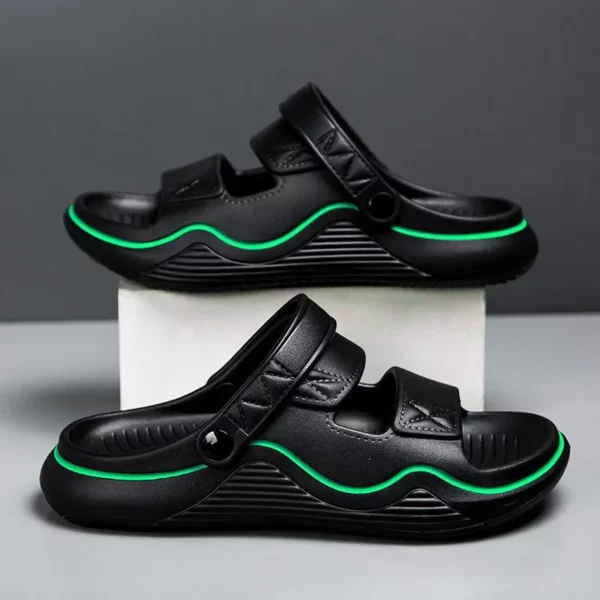 Heren zomer buitenkleding antislip tweeërlei gebruik water rijden casual strandslippers lichtgewicht comfortabele EVA-materiaal dia's