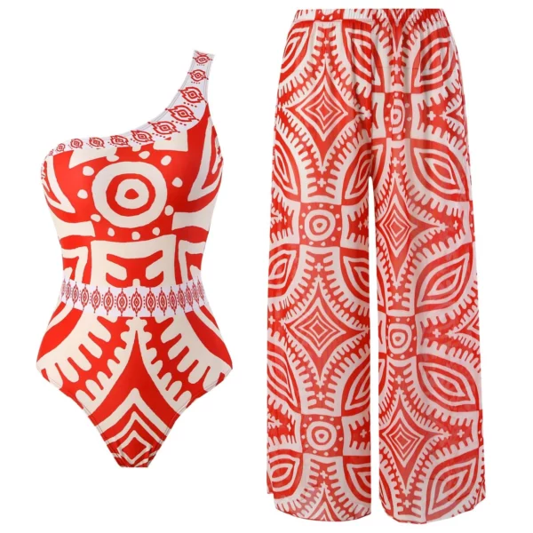 2025 nieuwe collectie push-up eendelig badpak ruche strandkleding badmode vrouwen wikkelrok badpak cover-up sexy sarong plage
