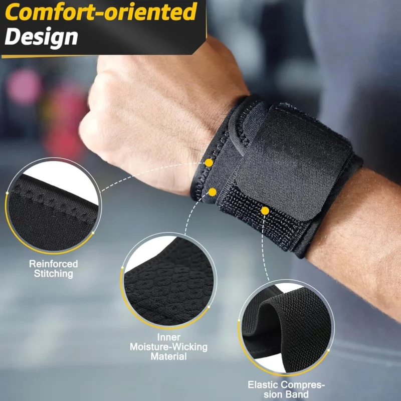 2-pack polscompressieriem polsbrace sportpolssteun voor fitness, gewichtheffen, tendinitis, carpaal tunnelartritis - Image 5