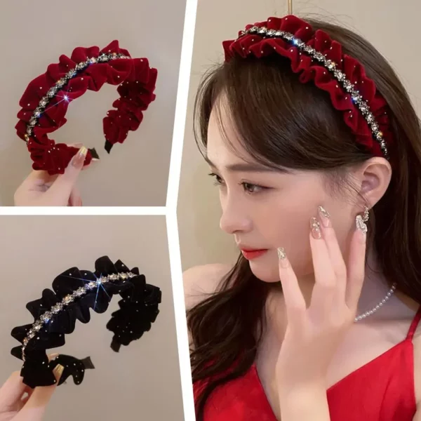Satijnen Parel Brede Hoofdbanden Vrouw Temperament Elegante Veelzijdige Bands Hoepel Vrouwelijke Accessoires Vrouwen Haar Retro Haar Haar X4j3