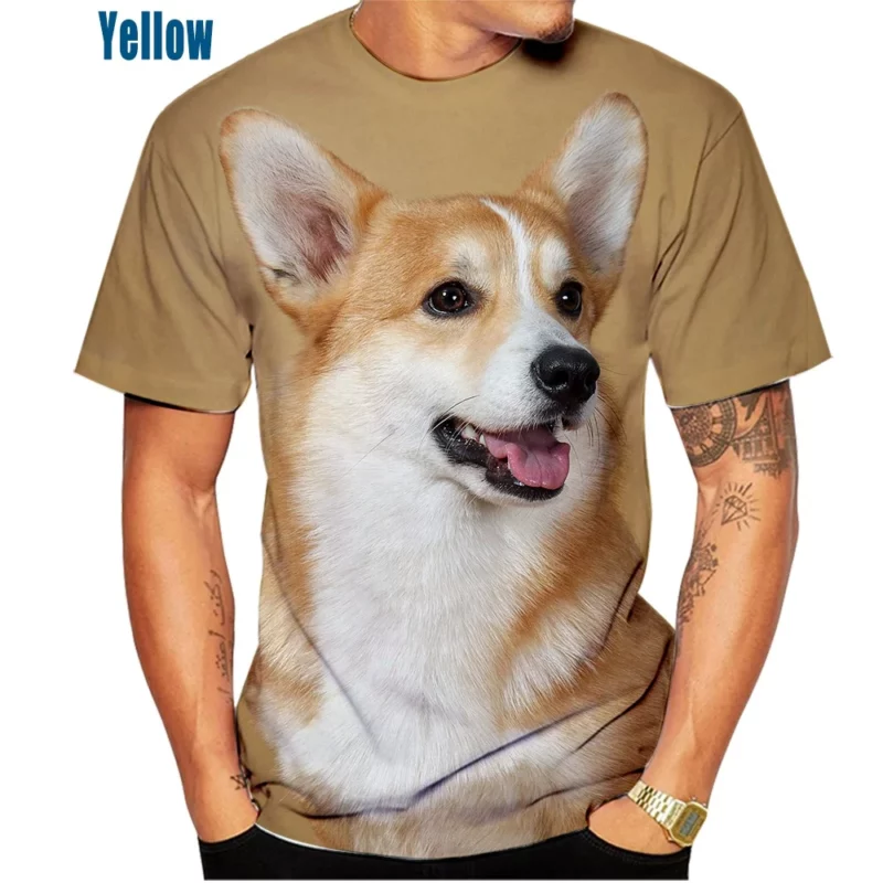 Schattig Huisdier Welsh Corgi 3d Bedrukt T-Shirt Pembroke Puppy Baby Puppy T-Shirt Casual Mode T-Shirt Voor Mannen En Vrouwen - Image 2