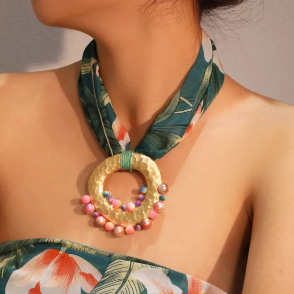 Fashion Statement Boho ketting met geometrie hanger voor dames Trendy strandfeestsieraden