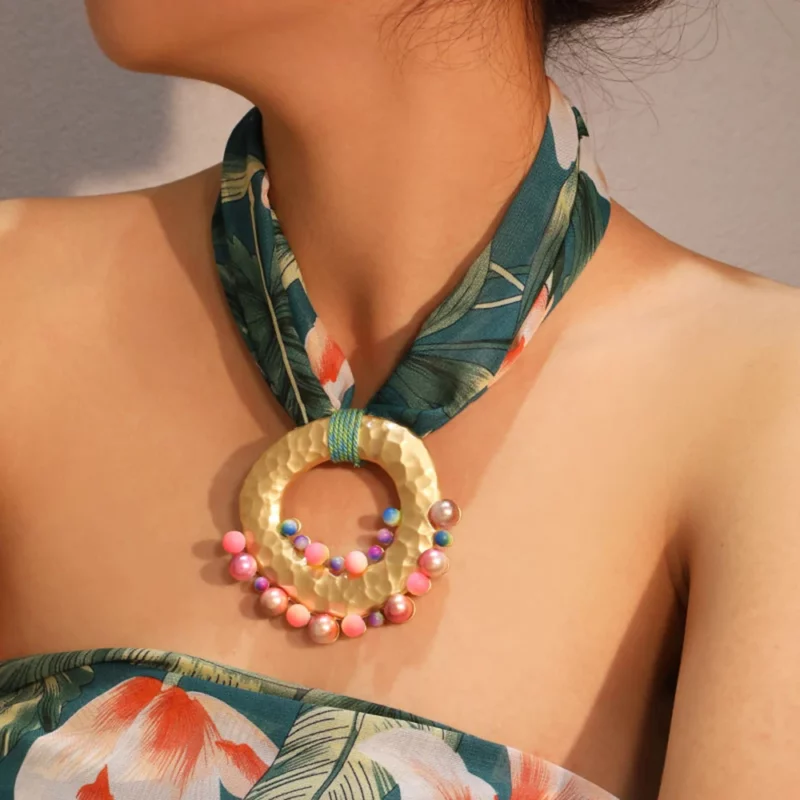 Fashion Statement Boho ketting met geometrie hanger voor dames Trendy strandfeestsieraden