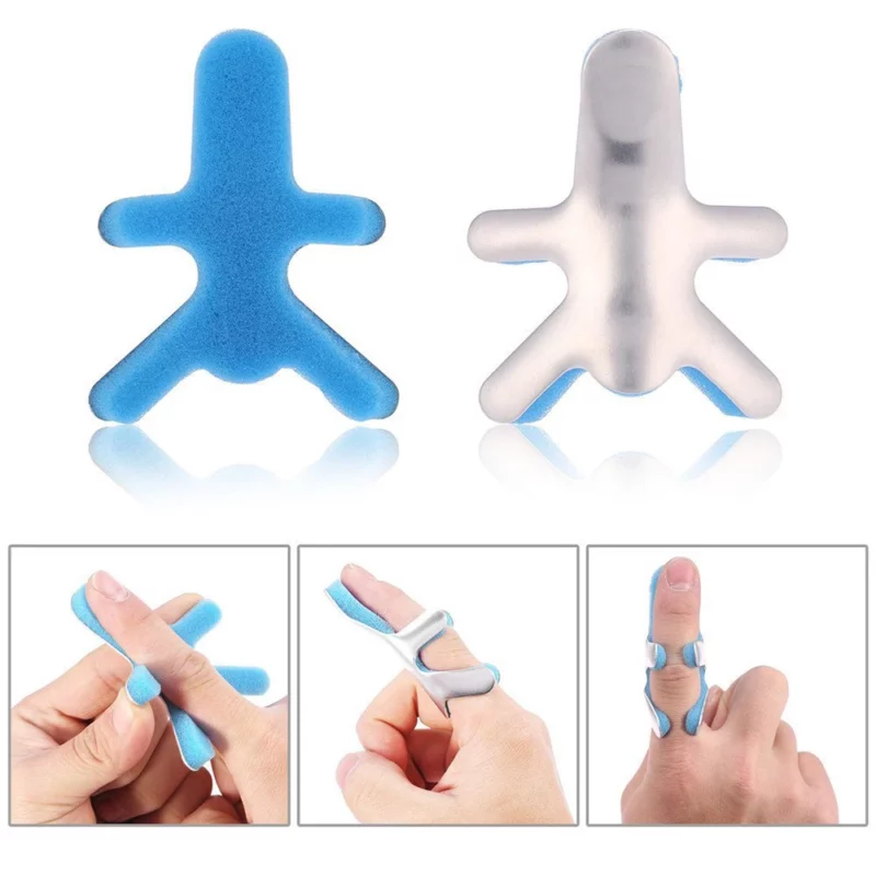 Tcare Medische Vinger Spalk Brace Kikker Phalanx Houding Corrector Aluminium Vinger Beschermen Ondersteuning Herstel Letsel Smeedbare Riem - Image 4