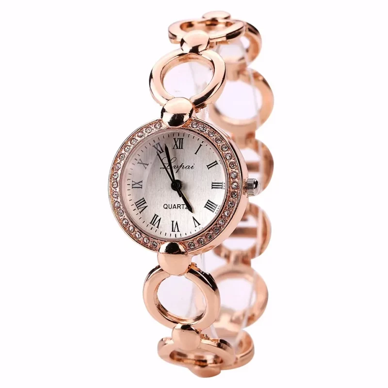 Vrouw armbandhorloge Hot Sale luxe luxe horloge roestvrij staal diamanten wijzerplaat Elegant zakelijk feest Wild Relogio Feminino - Image 2