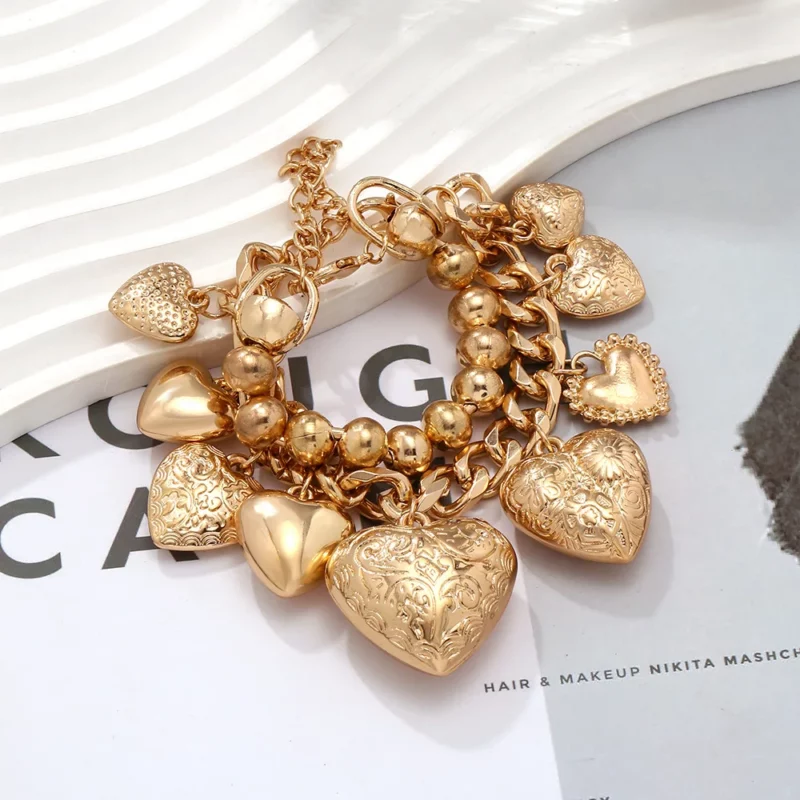 Metalen dikke ketting hart geometrische armband voor vrouwen ZAA nieuwe klassieke vintage design sieraden feestaccessoiresZAA