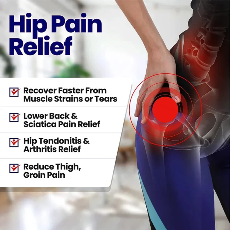 Liessteun En Heupbrace Voor Mannen Vrouwen-Compressie Wrap Voor Dij Quad Hamstring Gewrichten Ischias Zenuw Pijn Verlichting Beenband - Image 4