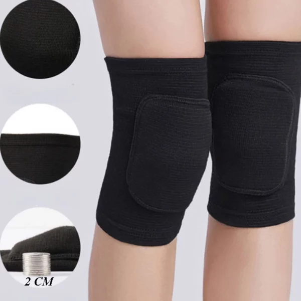 2 stks/paar Sport Kniebeschermers voor Mannen Vrouwen Kids Elastische Dikker Spons Knieën Bretels Protector voor Dans Yoga Volleybal Tennis