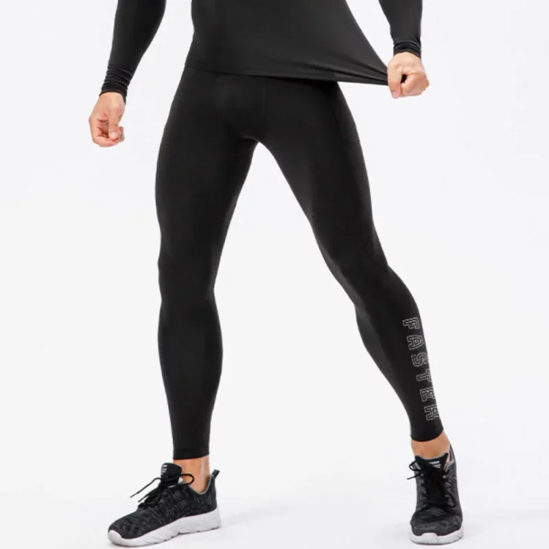 Compressiebroek voor heren Hardloopsportlegging Mannelijke trainingsbroek Broek Joggingtraining Sneldrogende fitnesslegging - Image 3
