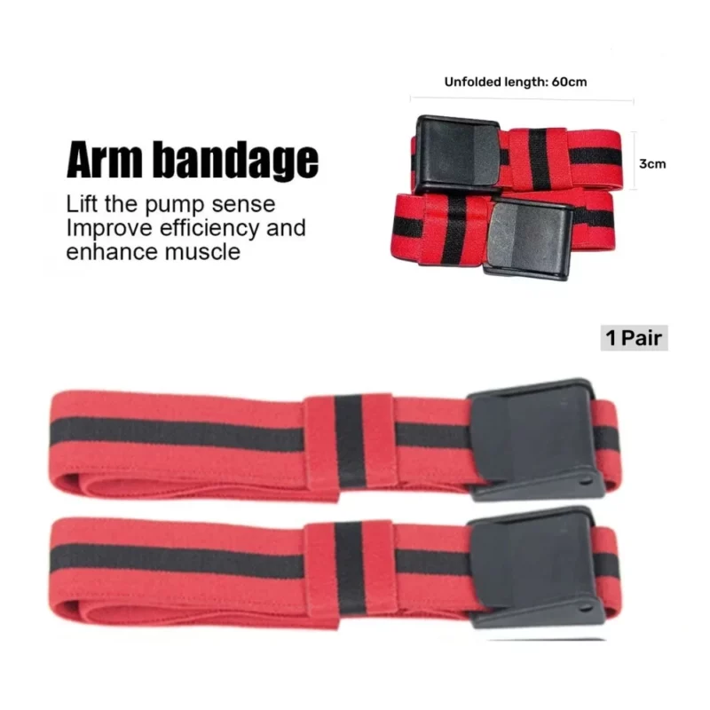 Bandjes Fitnessapparatuur Training Weerstandsband Bloedstroombeperking Bands Bodybuilding Halters Gymgewichten Accessoires Lichaam - Image 2