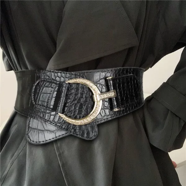 Fashionable decorative coat, waistband, women's waistband, suit, elastic wide waistband, daily commuting