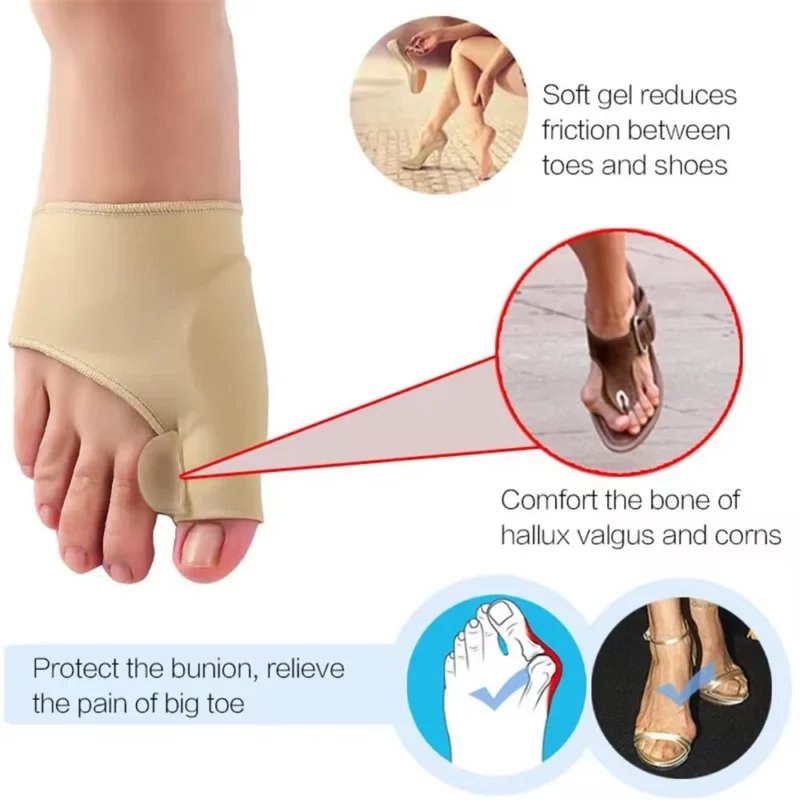1 Paar Teen Separator Hallux Valgus Bunion Corrector Hamer Teen Stijltang Voet Pijnbestrijding Orthopedische Pedicure Gereedschap Voetverzorging - Image 3