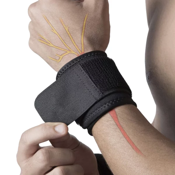 2-pack polscompressieriem polsbrace sportpolssteun voor fitness, gewichtheffen, tendinitis, carpaal tunnelartritis