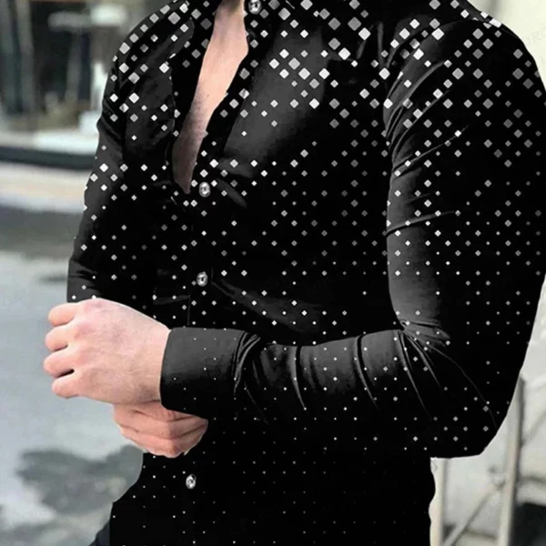 Oogverblindende Hawaiiaanse Shirts Heren Mode Shirt Lange Mouwen Strandblouse Heren Kleding Casual Single Breasted Hemdjes Heren Shirts