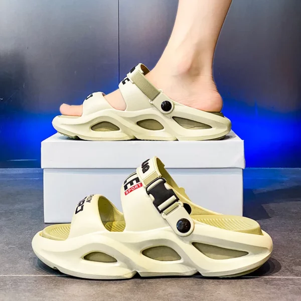 Strandslippers Eva Schoenen Nieuwe zomersandalen Heren Dikke bodem Thuis Anti-geur 2025, Antislip en slijtvast Mode Gewichtloos