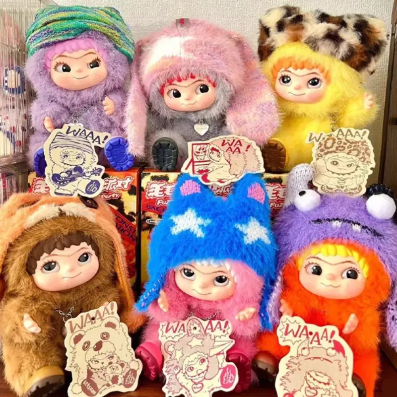 Nieuwe WAKUKU Trendy Party Series Blind Box handgemaakte pluche pop - mysterieus cadeau voor haar modeliefhebbers vinyl gezicht verzamelspeelgoed